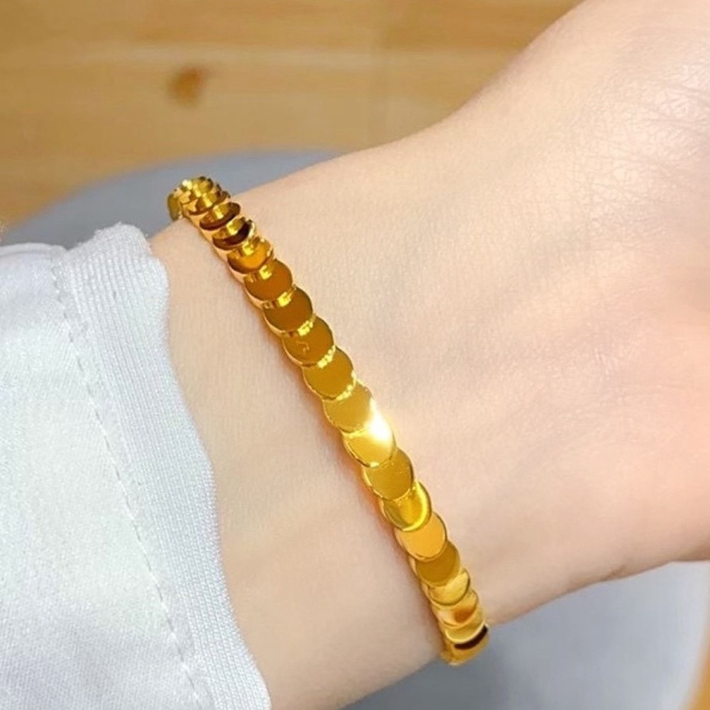 Moon Link Bangle Bracelet